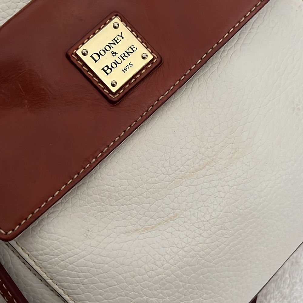 Dooney & Bourke cream satchel bag - Picture 8 of 16